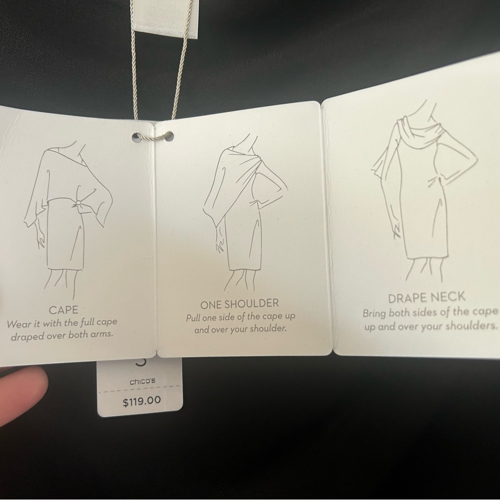 Chico’s convertible dress. Great for any occasion. Size 3 nwt - Picture 10 of 10